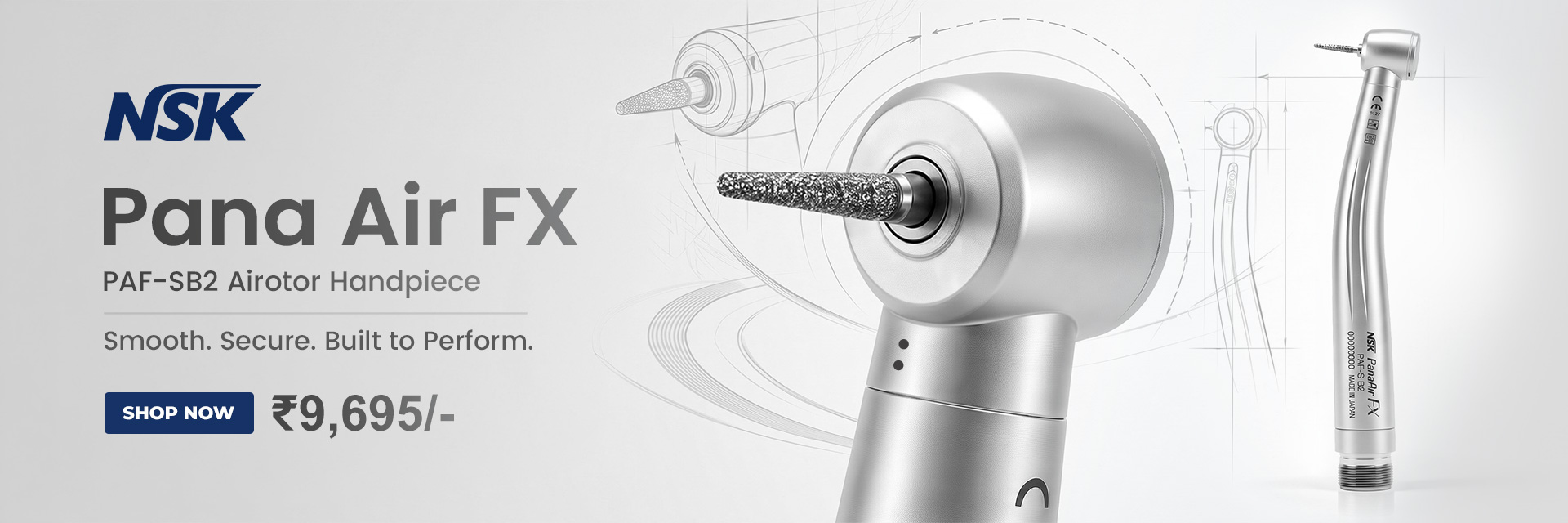 NSK Pana Air FX Standard Head Chuck Type Airotor Handpiece PAF - SB2 (T1070)